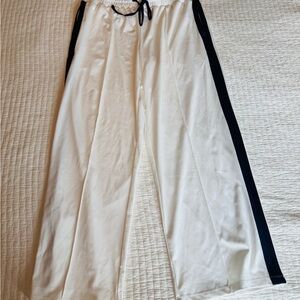 Daily Practice by Anthropologie Side Stripe Track Pants NWT White/Navy